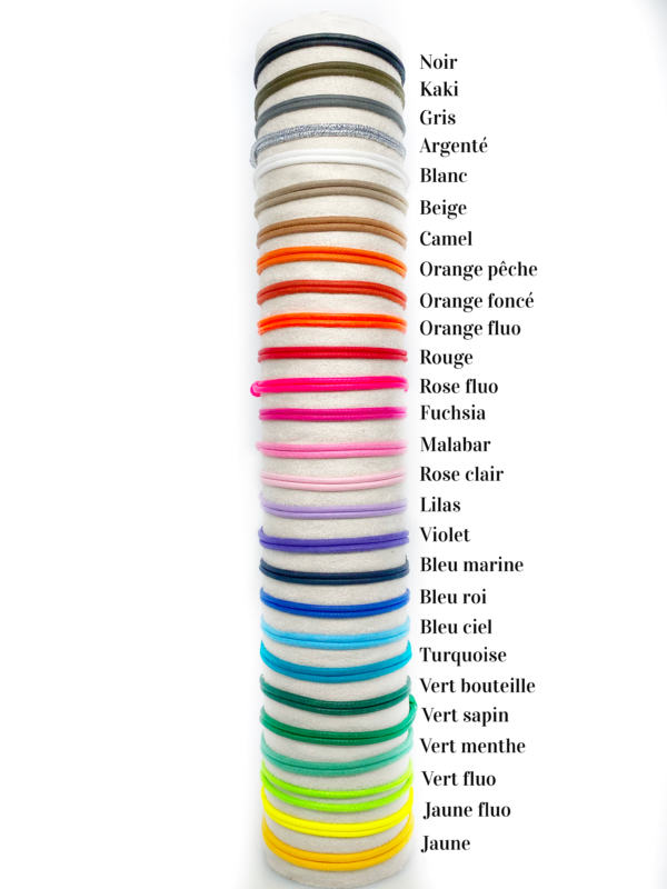 couleur de cordon pour bracelets